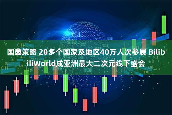 国鑫策略 20多个国家及地区40万人次参展 BilibiliWorld成亚洲最大二次元线下盛会