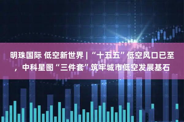 明珠国际 低空新世界 | “十五五”低空风口已至,中科星图“三件套”筑牢城市低空发展基石