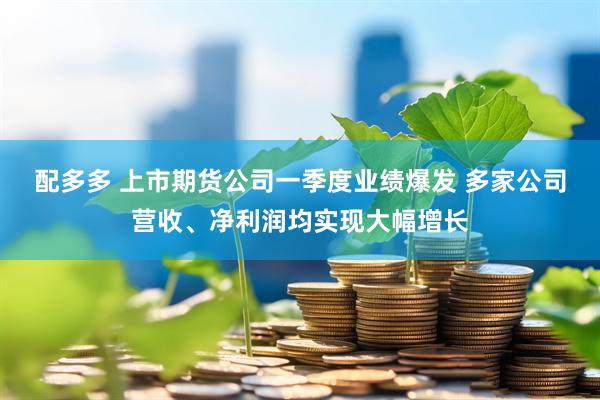 配多多 上市期货公司一季度业绩爆发 多家公司营收、净利润均实现大幅增长
